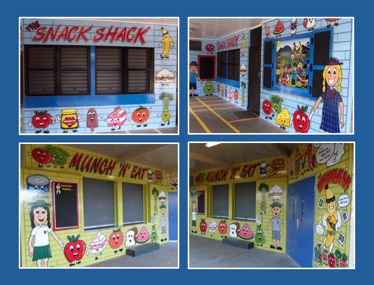 Canteen transformation before and after by Art by LJ