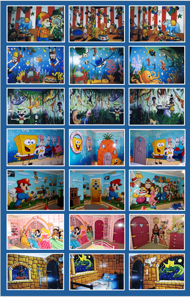 Kids room mural artwork by Art by LJ