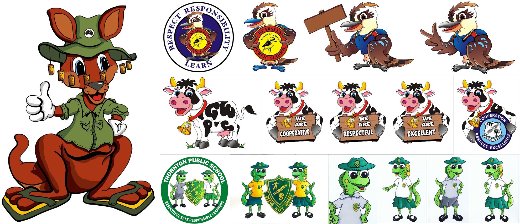 Custom mascot and character designs by Art by LJ